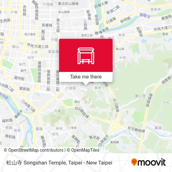 松山寺 Songshan Temple地圖