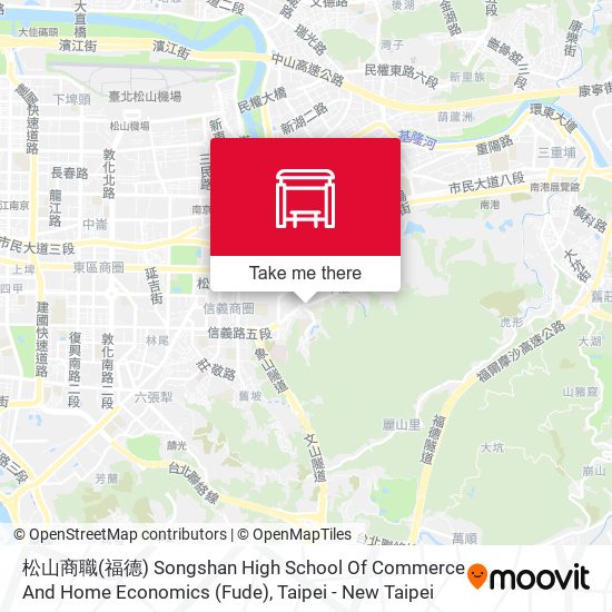 松山商職(福德) Songshan High School Of Commerce And Home Economics (Fude) map