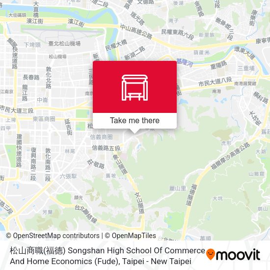 松山商職(福德) Songshan High School Of Commerce And Home Economics (Fude)地圖