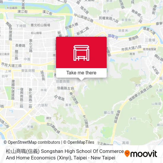 松山商職(信義) Songshan High School Of Commerce And Home Economics (Xinyi)地圖