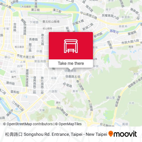 松壽路口 Songshou Rd. Entrance map