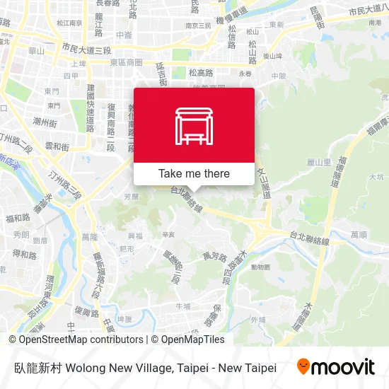 臥龍新村 Wolong New Village map