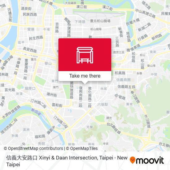 信義大安路口 Xinyi & Daan Intersection地圖