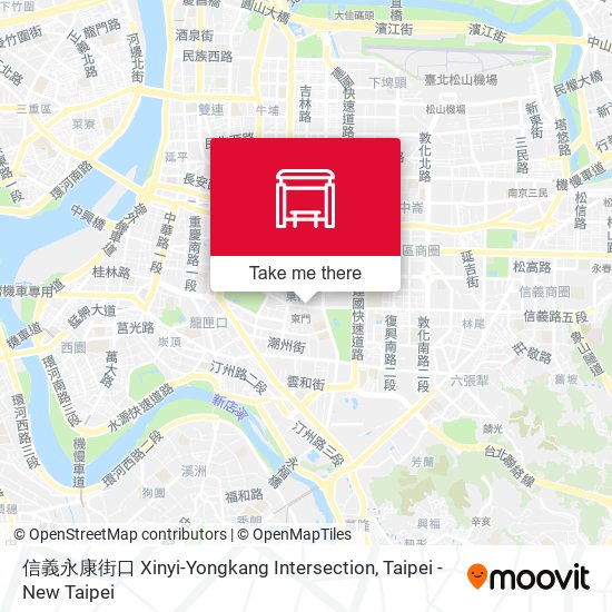 信義永康街口 Xinyi-Yongkang Intersection map
