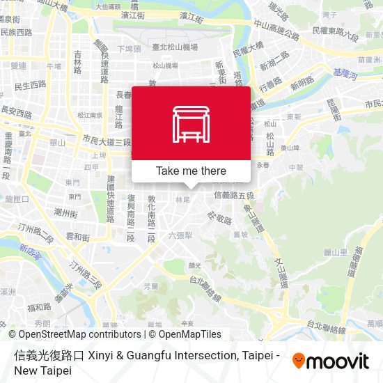 信義光復路口 Xinyi & Guangfu Intersection map