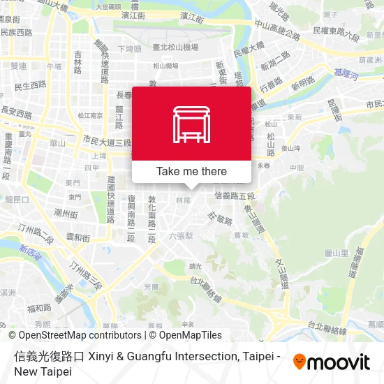 信義光復路口 Xinyi & Guangfu Intersection地圖