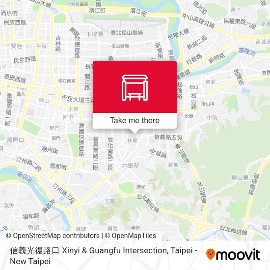信義光復路口 Xinyi & Guangfu Intersection map