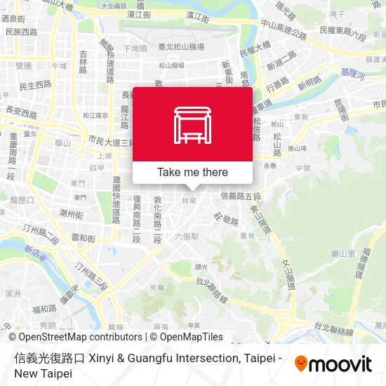 信義光復路口 Xinyi & Guangfu Intersection地圖