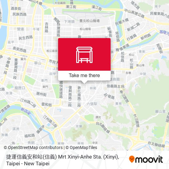 捷運信義安和站(信義) Mrt Xinyi-Anhe Sta. (Xinyi) map