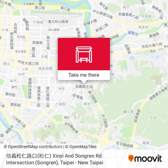 信義松仁路口(松仁) Xinyi And Songren Rd. Intersection (Songren) map