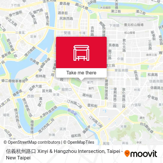 信義杭州路口 Xinyi & Hangzhou Intersection地圖