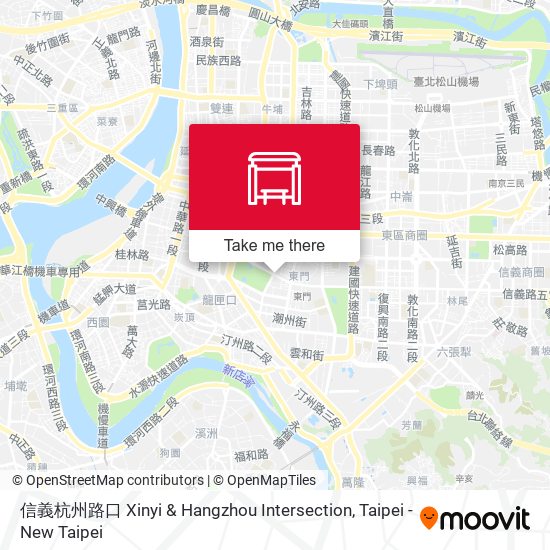 信義杭州路口 Xinyi & Hangzhou Intersection map