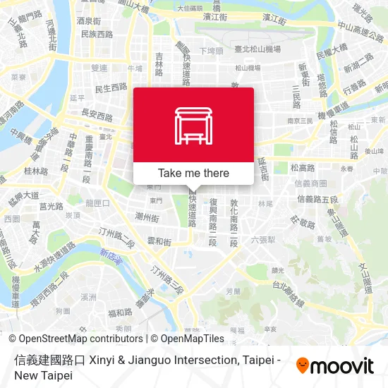 信義建國路口 Xinyi & Jianguo Intersection地圖