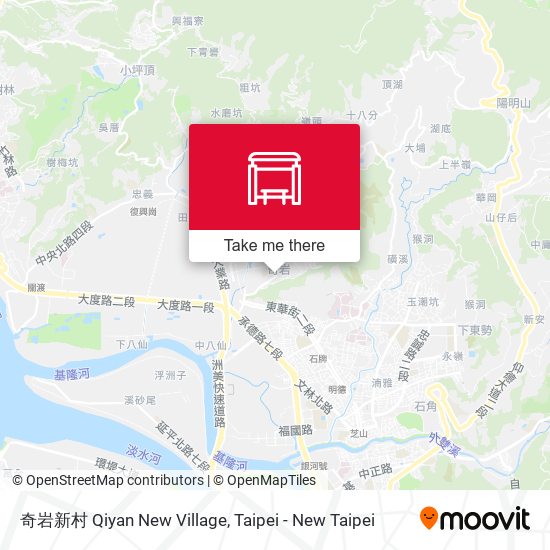 奇岩新村 Qiyan New Village map