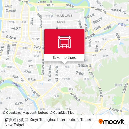 信義通化街口 Xinyi-Tuenghua Intersection map