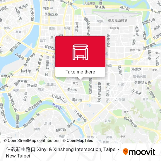 信義新生路口 Xinyi & Xinsheng Intersection地圖