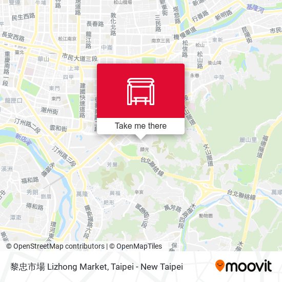 黎忠市場 Lizhong Market map
