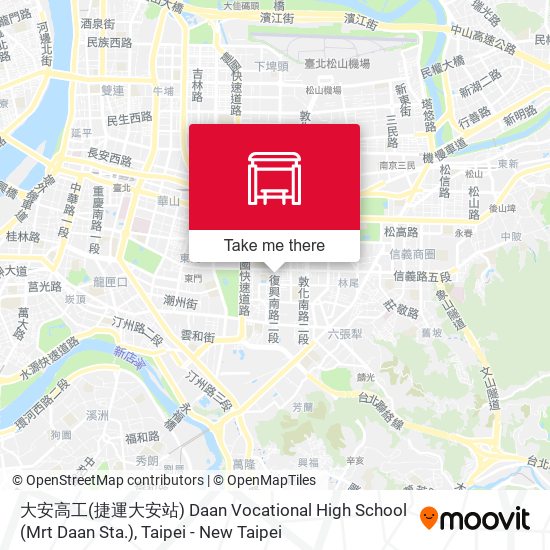 大安高工(捷運大安站) Daan Vocational High School (Mrt Daan Sta.) map