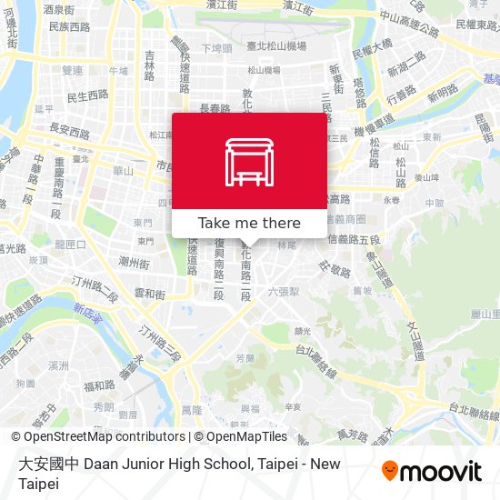 大安國中 Daan Junior High School map