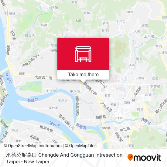 承德公館路口 Chengde And Gongguan Intresection map