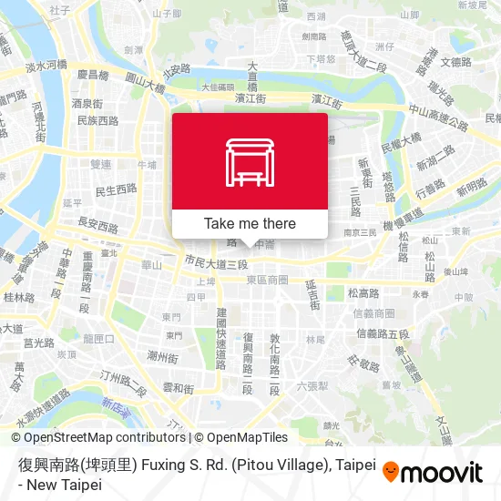 復興南路(埤頭里) Fuxing S. Rd. (Pitou Village) map