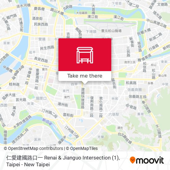 仁愛建國路口一 Renai & Jianguo Intersection (1) map