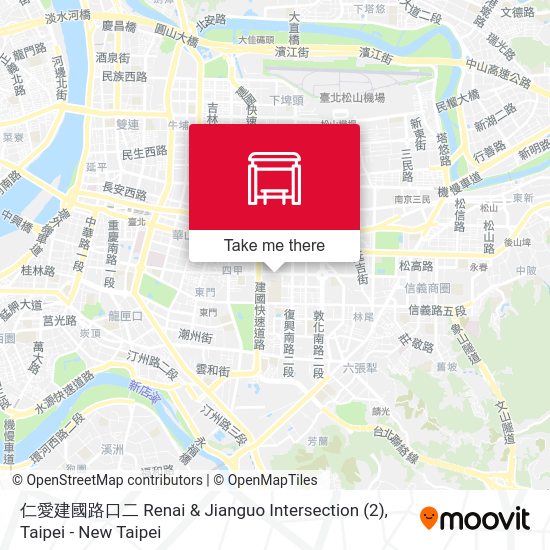 仁愛建國路口二 Renai & Jianguo Intersection (2) map