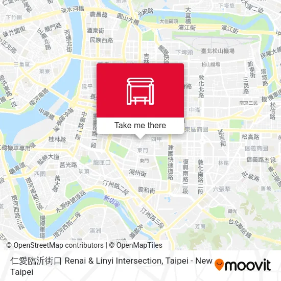 仁愛臨沂街口 Renai & Linyi Intersection地圖