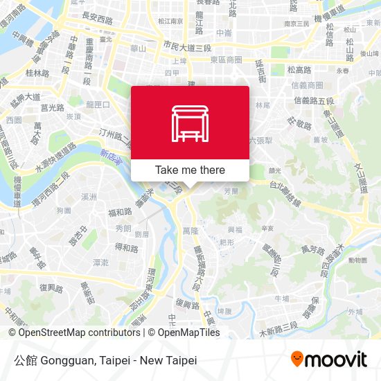 公館 Gongguan map