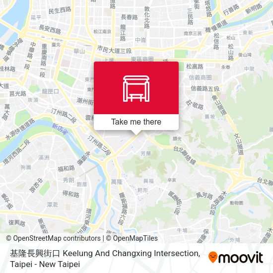 基隆長興街口 Keelung And Changxing Intersection map