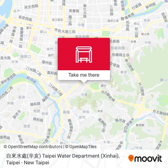 自來水處(辛亥) Taipei Water Department (Xinhai) map