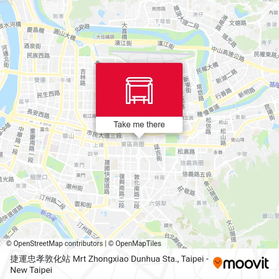 捷運忠孝敦化站 Mrt Zhongxiao Dunhua Sta. map