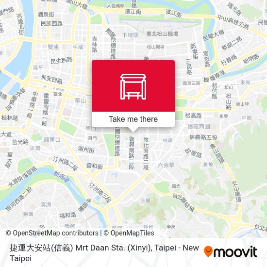 捷運大安站(信義) Mrt Daan Sta. (Xinyi)地圖