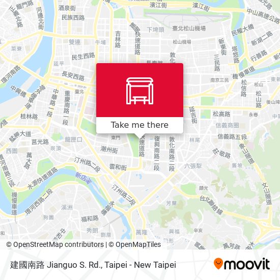 建國南路 Jianguo S. Rd.地圖