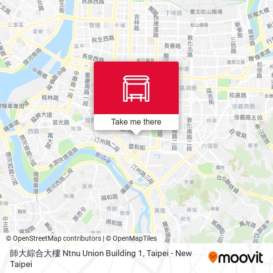 師大綜合大樓 Ntnu Union Building 1 map