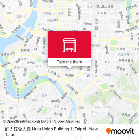 師大綜合大樓 Ntnu Union Building 1 map