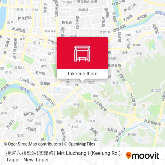捷運六張犁站(基隆路) Mrt Liuzhangli (Keelung Rd.) map