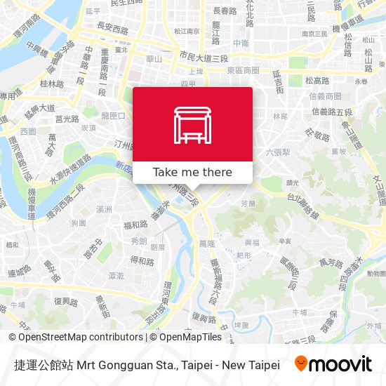 捷運公館站 Mrt Gongguan Sta.地圖