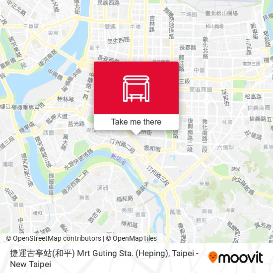 捷運古亭站(和平) Mrt Guting Sta. (Heping)地圖