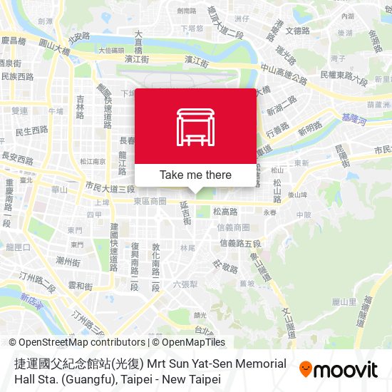 捷運國父紀念館站(光復) Mrt Sun Yat-Sen Memorial Hall Sta. (Guangfu) map