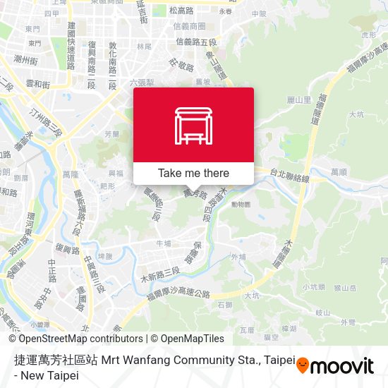 捷運萬芳社區站 Mrt Wanfang Community Sta.地圖