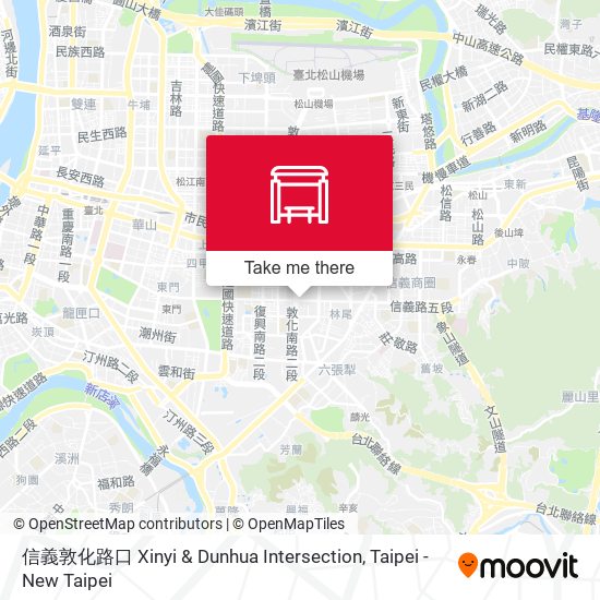 信義敦化路口 Xinyi & Dunhua Intersection map