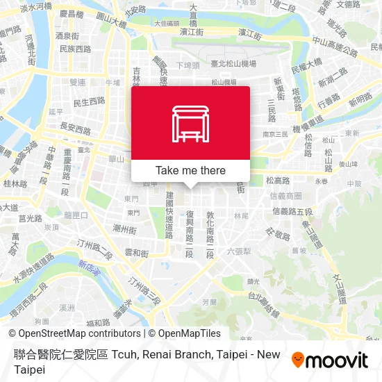 聯合醫院仁愛院區 Tcuh, Renai Branch map