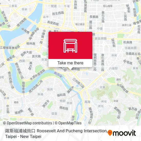 羅斯福浦城街口 Roosevelt And Pucheng Intersection map