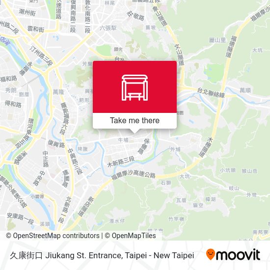 久康街口 Jiukang St. Entrance map