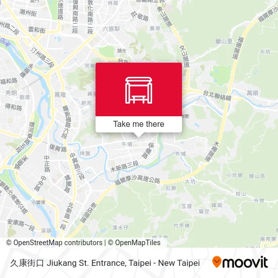 久康街口 Jiukang St. Entrance map