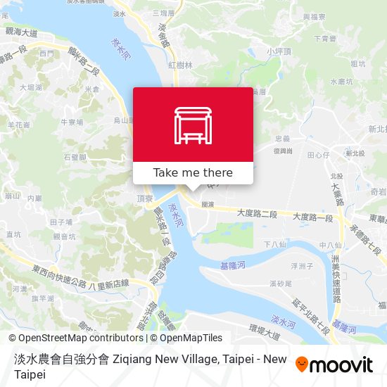 淡水農會自強分會 Ziqiang New Village地圖