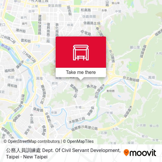 公務人員訓練處 Dept. Of Civil Servant Development map