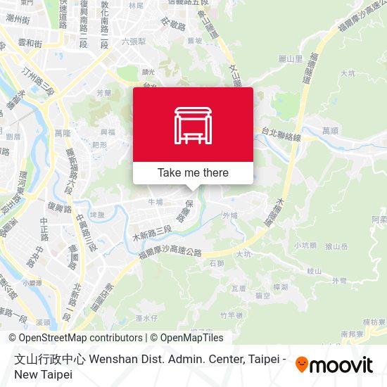 文山行政中心 Wenshan Dist. Admin. Center map