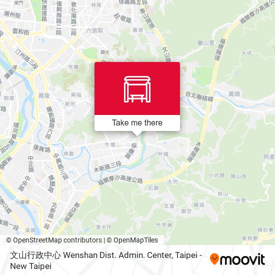 文山行政中心 Wenshan Dist. Admin. Center map